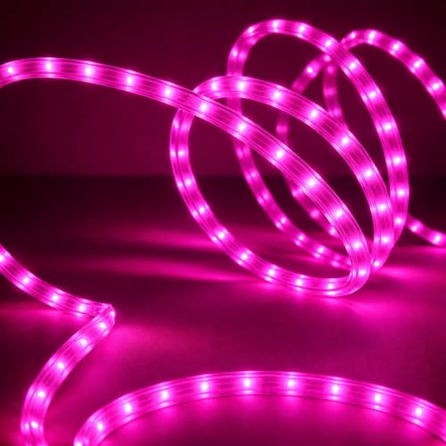 Image of V.E.S.P.A SMD LED Strip Lights Waterproof Lighting for Home Wall Decor & Interior Decoration | Perfect for Diwali Lighting | | Wedding | Events | Strip Lights | (Pink, 15 Meter)