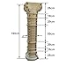 Reazone Molds Roman Column Concrete Mold, White, Round, 25cm Diameter, Lightweight, French Country Style, DIY Pillar Template for Outdoor Garden, 11.81x12.99 Inch