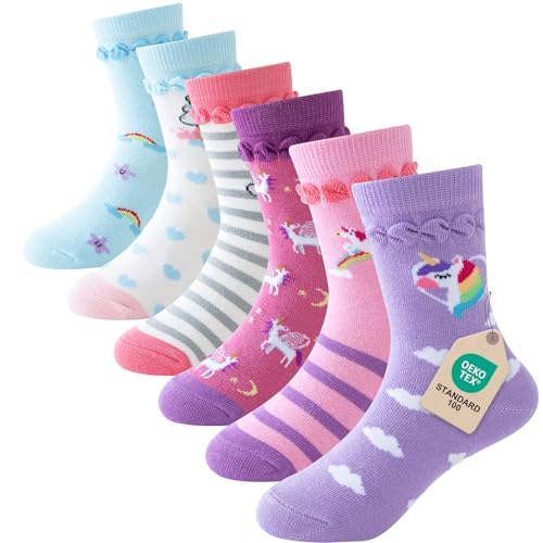 Cirorld Socken Kinder Mädchen Lustige Einhorn Meerjungfrau Tiergesicht...