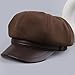 Busnos Newsboy Hats for Women and Men Beret Women's Hats & Caps Fall and Winter Womens Hat Brown Ladies y2k Hat Women's Octagonal Newsboy Cap for Men Ladies Dark Brown Coraline Caps Fashion