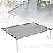Xcello Camping Table, Camping Folding Table Ultralight Portable Aluminium Alloy Picnic Table Grey