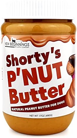 Shorty's P'Nut Butter, Raw Flavor, 100 Natural Dog Peanut Butter, Healthy Peanut Butter Dog Treats, Xylitol Free, Stuff in Toy, Made in…