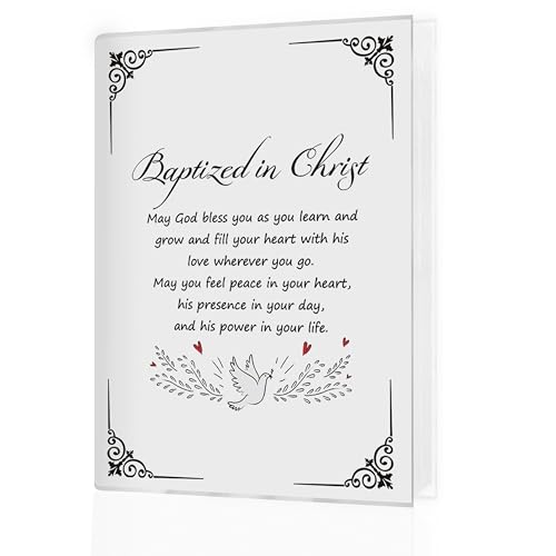 Álbum de fotos para bautizo 4x6, regalo para bautizo de niños y niñas, álbum de recuerdos pequeño para 18 bolsillos que guarda 36 fotos, libro de fotos para baby shower, recién nacidos y familia miniatura 1