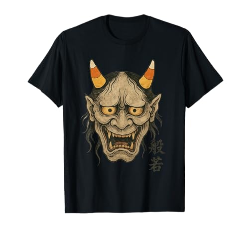 鬼 鬼 おに マスク 飴 とうもろこし 角 和 浮世絵 Tシャツ
