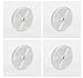 Produktbild Reflektor Katzenaugen Rückstrahler 4 Stk anschraubbar Weiß Rund D=6 cm Anhänger