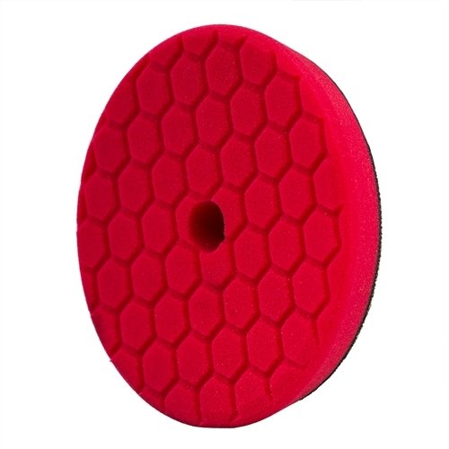 Disco Hex Logic Quantum rojo 140 mm para eliminar hologramas finos y abrillantar el coche 3