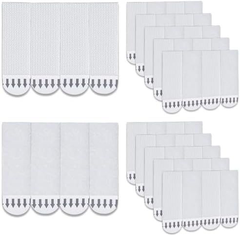 Picture Hanging Strips Heavy Duty - 36-Pairs (72 Strips) Picture Hanging Kit Sticky Hangers for Walls, Damage Free Without Nails, Adhesive Frames/Posters/Wall Art, No Drill, White, Medium