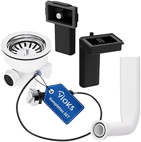 6-teiliges Spülbecken Sieb Set - Mit Abtropfbehälter & Reinigungsbürsten