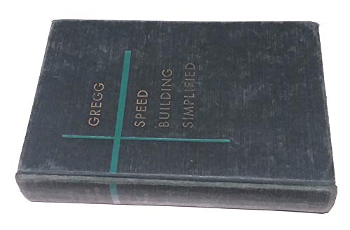 Gregg, Speed Building Simplified B001LIK7ZS Book Cover