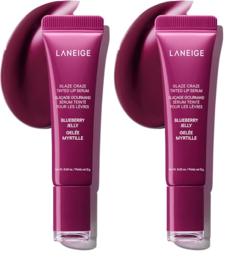 Image of Laneige Glaze Craze Tinted Lip Serum | Plumping, Nourishing Hydration with Polypeptide and Ceramides | Lip Balm for Dry & Chapped Lips |Ultra Glamorous Shiny Lips