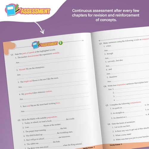 Image of Woodsnipe English Grammar and Writing Skills Book for Class 5, Age 10 to 11 Years| Practical Approach| Master Reading, Writing and Language Skills | Multiple Type Questions with Answer Keys
