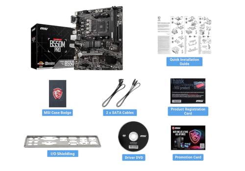 Image of Micro Center AMD 5800XT Processor with MSI PRO B550M-P MATX Motherboard