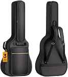 CAHAYA Étui de guitare acoustique souple - Sac de guitare imperméable avec grand sac de poche arrière 0.5 Sac de guitare à padage épais de pouce pour 39/40/41 en CY0177