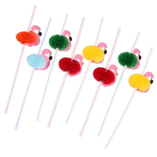 Pitillos decorativos flamenco multicolor 50 pcs 24 cm