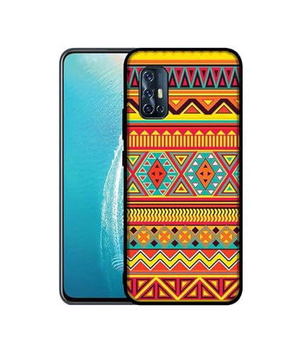 Image of Artistic Rangoli Design Premium 2D Printed Metal Back Case Cover for Vivo V17 4G / V19 Neo 4G