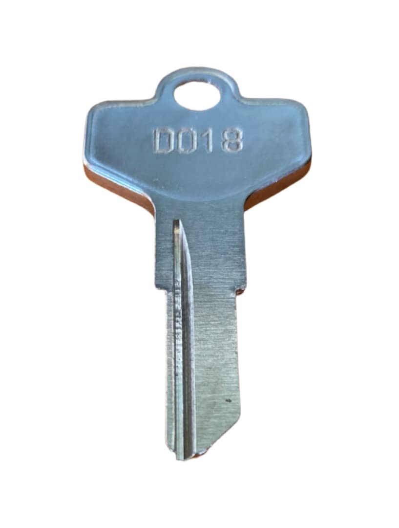 Commercial Radwell Verified Substitute D018 Allen Bradley Lock Key, 1 New and Replaceable Silver Engraved, Locksets switches (D018) (1 ENGRAVED)