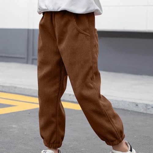 Toddler Boys Corduroy Pants Cargo Sweatpants Solid Elastic Waist Casual Long Trousers Sports Pockets Pants2