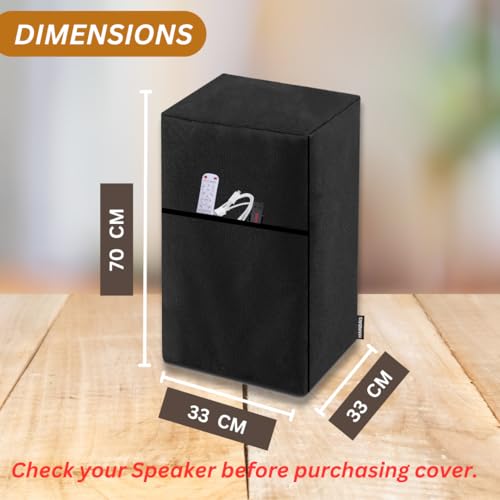 MAINDAIS Premium Dust Cover for JBL PartyBox 310, Black - Image 4