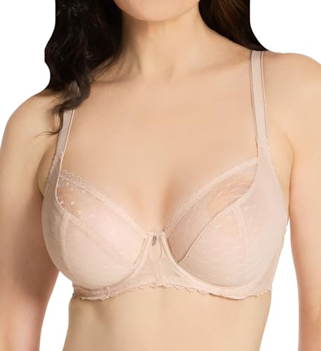 Freya Sutiã feminino com aro e decote profundo, Bege natural, 36E