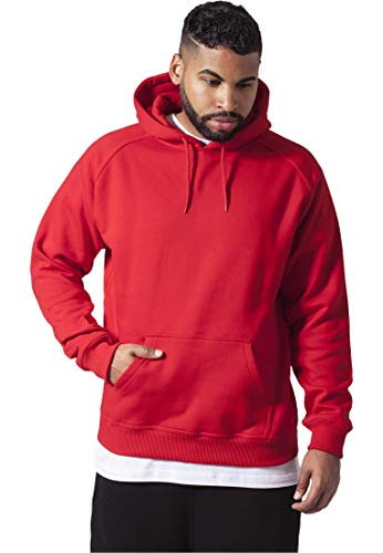 Preisvergleich Produktbild Urban Classics Herren Blank Hoody Kapuzenpullover, Rot, 4XL