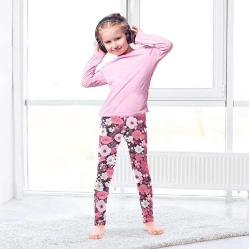 Girls' Leggings Flowers Floral Pink Kids Yoga Tights Pants 1 Pack 208500104