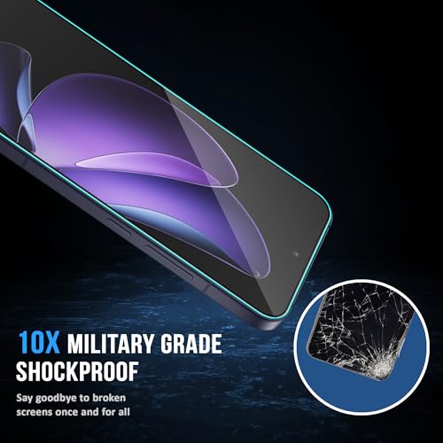 Image of ArmourPro Military Grade Gorilla Tempered Glass Screen Protector Compatible for Oppo Reno 13 with Edge-To-Edge Protector Coverage, Cable Protector and Easy Installation kit (6.59 Inch)
