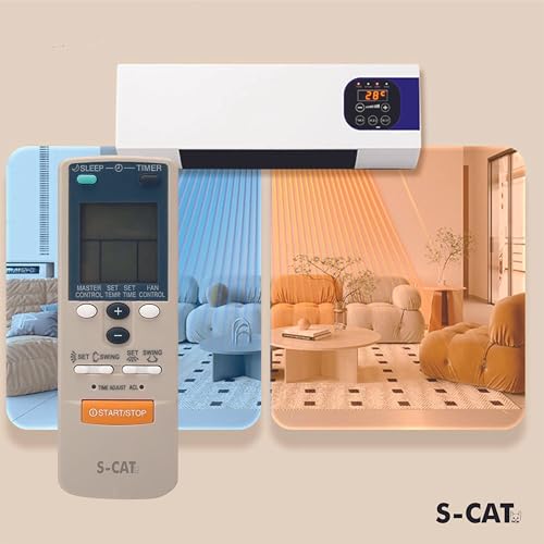 Image of S-CAT Compatible with O General AC Remote Control Model Original AR-JW1 AR-JW2 (No Backlight) 47 Suitable for 1 /1.5 /2 Ton Split /Window AC (Match Old Remote Exactly, for Any Issues Contact Helpline)