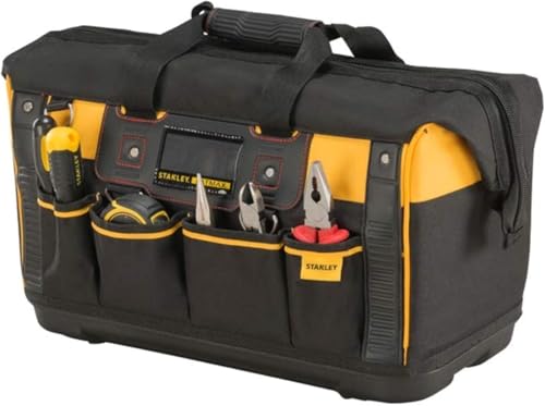 Stanley FatMax Werkzeugtasche / Transporttasche (50x30x29cm, schlagfester Boden, Aufbewahrungstaschen im Inneren, große Öffnung für leichten Zugang, aus robustem Material) FMST1-71180 - 3