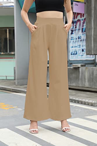 SHINFY Women's Stretchy Plus Size Wide Leg Palazzo Pants (S-3XL)2