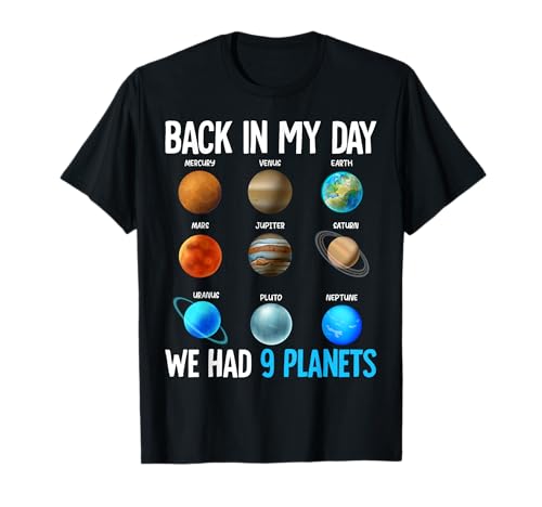 Funny space astronomy never forget pluto planet nerd science t-shirt