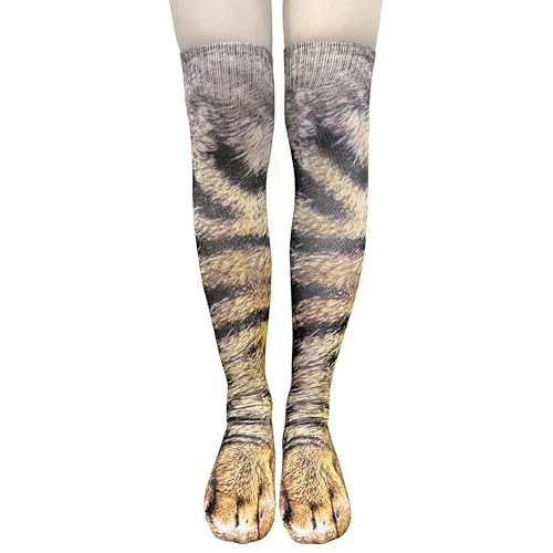 Funny Cat Feet Socks for Adults