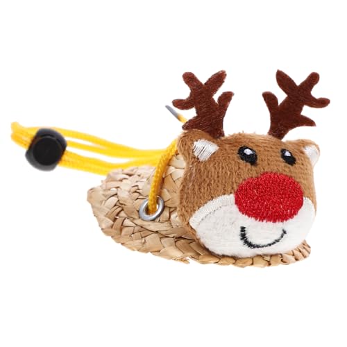 VICASKY Holiday Hamster Hat Cute Mini Pet Costume Strap for Small Animals for Christmas Festivities and Celebrations