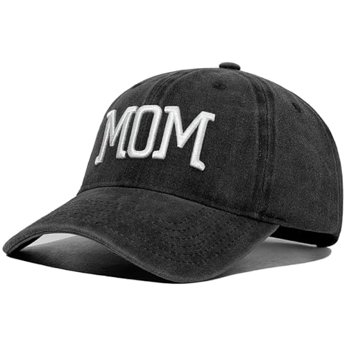 Image of Mom Dad Embroidered Baseball Caps Set of 2 Adjustable Couples Cotton Hats | Soft cotton matching caps with premium embroidery and adjustable fit, perfect for couples, parents, family photos and gifts.