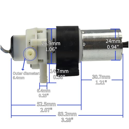 Image of CONQUERALL 370 DC Two-Hole self-Priming Water Pump with Water Flow sensorfor Drinking Fountains, Household Water Processors,Environmental Monitoring Equipment