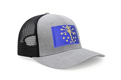 Image of International Tie State Hat for Men and Women, Adjustable Snapback Trucker Baseball Cap with Embroidered Patch