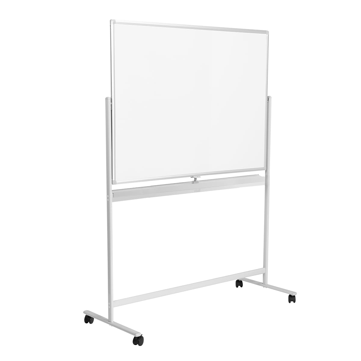 LogiLink EO0064 - Whiteboard/Tafel, 2-seitig beschreibbar, 120 x 80 cm, auf Rollen, Aluminiumrahmen