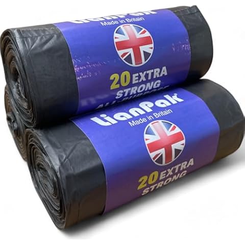 Lianpak 40pcs Heavy Duty Bin Bags Cover