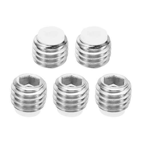 PATIKIL M10x8mm Nylon Tip Grub Screw
