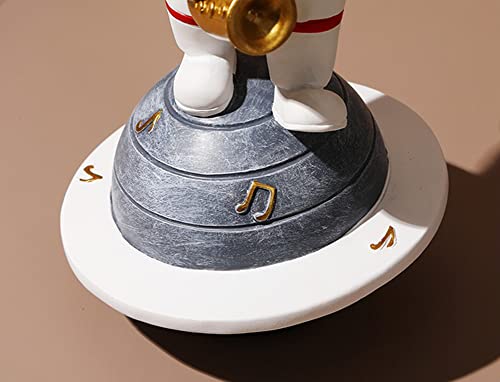Paimuni Figurine Home Decor Resin Astronaut Statue Collectible Spaceman Sculpture Decorative Music Ornament For Desktop Bookshelf Office Living Room #TOP5