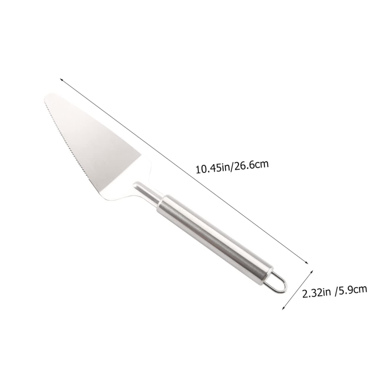 OFFSCH 4Pcs Stainless Steel Cake Server Ergonomic Handheld Spatula for Pizza Party Cakes and Kitchen Use Non Slip Handle for Restaurants and Home Baking