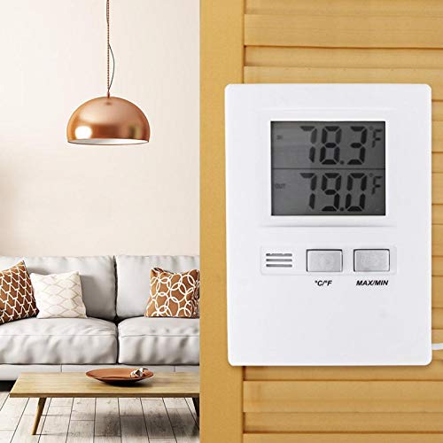 Energiezuinige digitale thermometer Stabiliteit Keukenthermometer Binnen Buiten voor thuis - Image 6