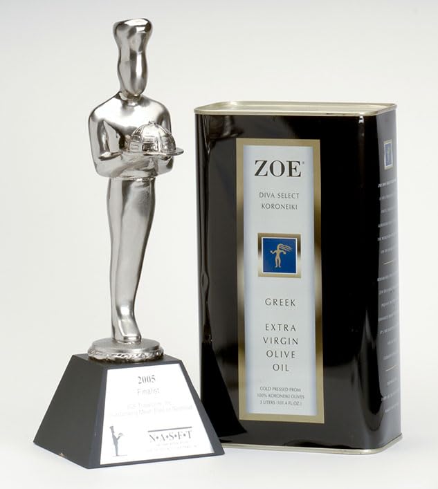 Miniatura 5 de ZOE Diva Select Koroneiki Aceite de oliva virgen extra griego, prensado en frío, aceitunas 100% Koroneiki, importado, lata de 3 L (101.4 fl oz)