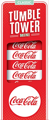 MasterPieces Games - Coca-Cola Travel Sized Tumble Tower - Officially Licensed