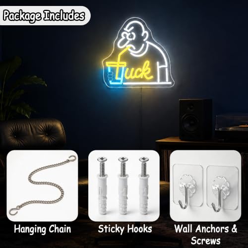 Image of Funny Neon Sign for Wall Decor Dimmable Led Neon Lights Signs