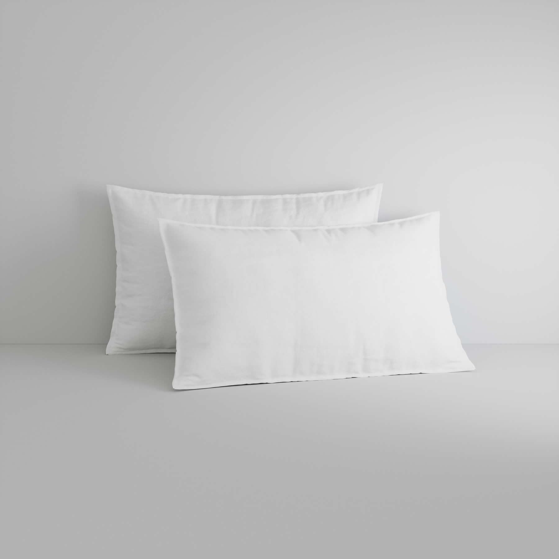 Sheridan Bayley Washed Cotton White Pillowcase/s Standard - Pair 50 x 75cm (2)