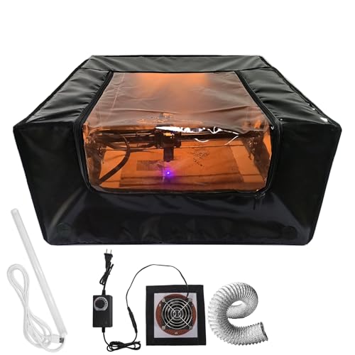 Laser Engraver Enclosure with Ventilation and LED