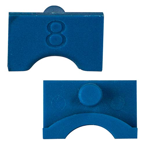 KOUL Tools Replacement Insert Set for EZ-On Push-Lok Hose Press, -8 AN (Blue)