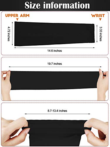 Bememo 16 Pairs UV Sun Protection Arm Sleeves for Men Women Cooling Arm Sleeves for Sports Workouts Tattoo Covers2