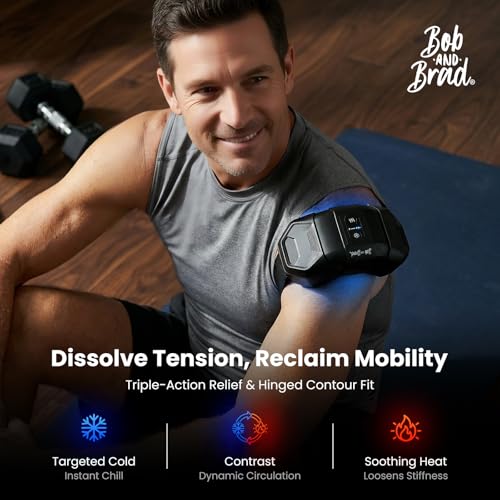 Image of BOB AND BRAD 3 in 1 ThermArmor Cordless Thermal Cube & Electric Heating Pad Ice Pack with Instant Heat Cold Alternation, Hot /Cold Use, 45 Snug-Hinge & FSA-HSA Eligible for Knee Shoulder Elbow