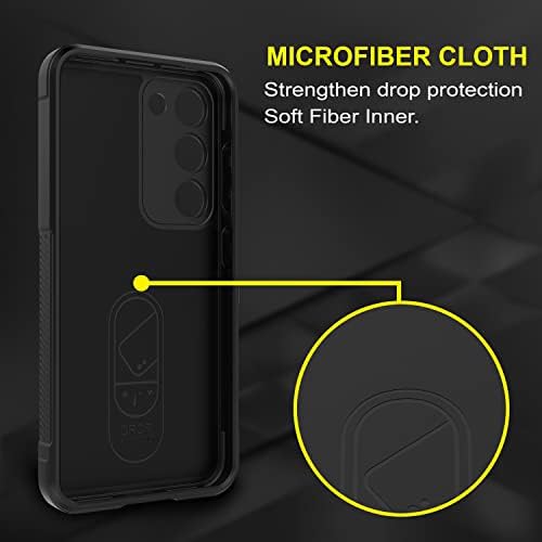 Image of TOUCCH Samsung Galaxy S23 5G Silicone Back Bumper Case| Shock Proof Design & Camera Protection | Premium Rubberised Cover (Microfiber Lining) for Samsung S23 5G | Matte Silicone - Black